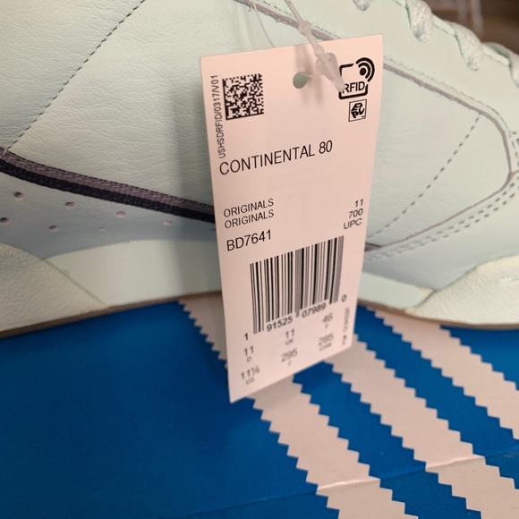 NIB ADIDAS Continental 80 Men Ice-Mint Gum Leather - Picture 5 of 7